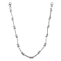 1Pc Rock Style Stainless Steel Barbed Wire Link Chains for Pants, with Alloy Clasps