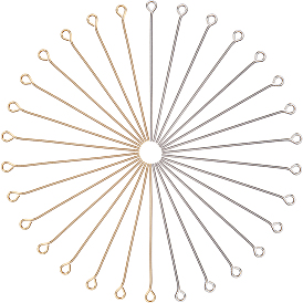 400 шт. 2 стили 304 штифты с ушком из нержавеющей стали, для изготовления ювелирных изделий