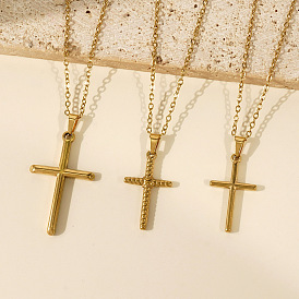 Винтажные 306 подвески-кресты из нержавеющей стали для женщин и мужчин