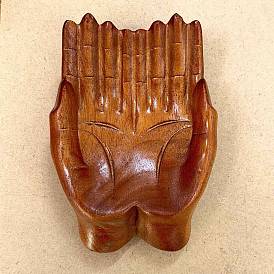 Деревянная тарелка для драгоценностей, резная деревянная чаша, лоток для хранения колец, , серьга