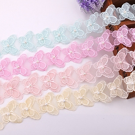 Polyester Lace Trim Ribbons, Garment Accessories, Butterfly