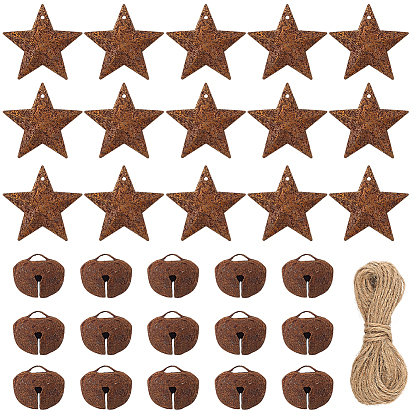 Наборы для самостоятельного изготовления подвесных украшений, включая железный кулон и джутовый шнур