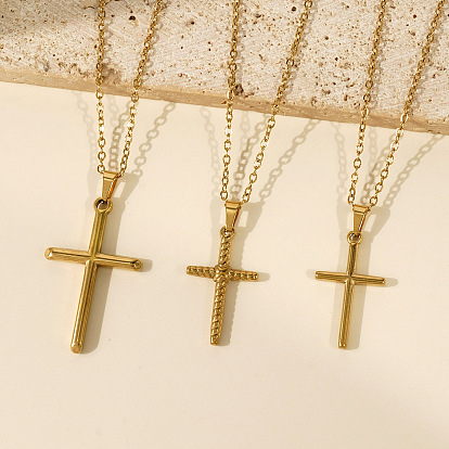 Винтажные 306 подвески-кресты из нержавеющей стали для женщин и мужчин