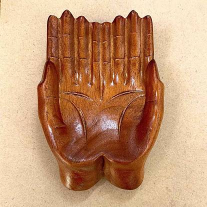 Деревянная тарелка для драгоценностей, резная деревянная чаша, лоток для хранения колец, , серьга