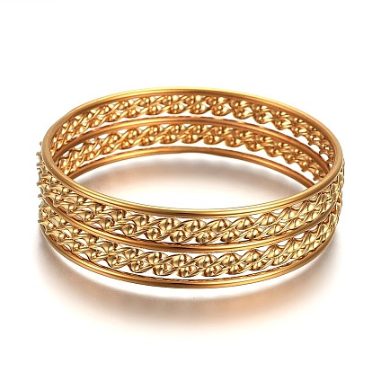 304 наборы буддийских браслетов из нержавеющей стали, скрученный