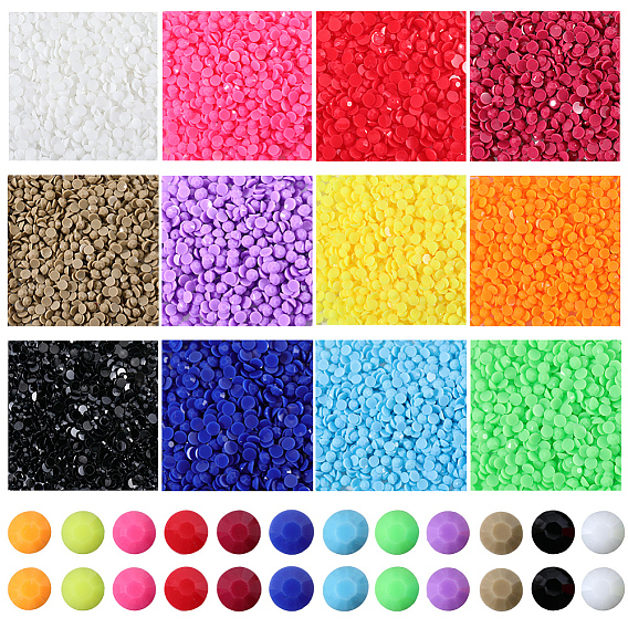 84g 12 цвета смолы и стразами аксессуары для украшения ногтей, полукруглый