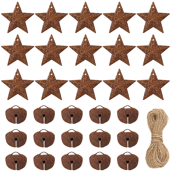 Наборы для самостоятельного изготовления подвесных украшений, включая железный кулон и джутовый шнур