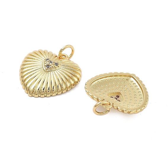 Латунные микро проложить кубического циркония подвески, с целью перехода в кольце, долговечный, без кадмия и без свинца, сердце прелести