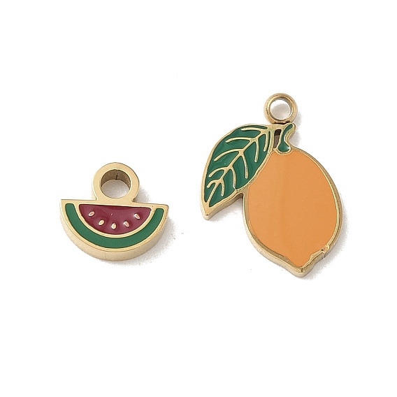 304 прелести нержавеющей стали, с эмалью, ионное покрытие (ip), реальный 18 k позолоченный