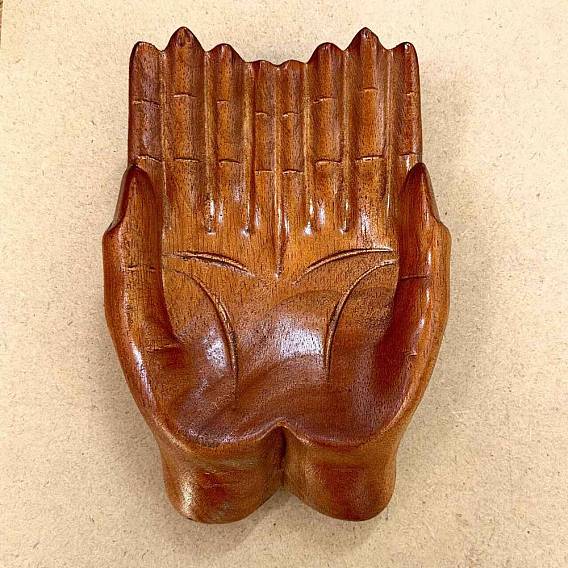 Деревянная тарелка для драгоценностей, резная деревянная чаша, лоток для хранения колец, , серьга