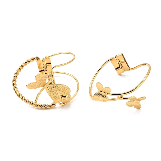 304 женские шарнирные браслеты из нержавеющей стали, золотые