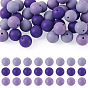 45 piezas 3 colores perlas focales redondas de silicona