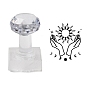 Clear Acrylic Soap Stamps with Handle, DIY Soap Molds Supplies