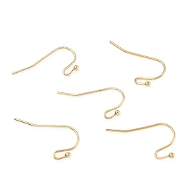 Brass Earring Hooks, Shepherd's Hook Ear Wire