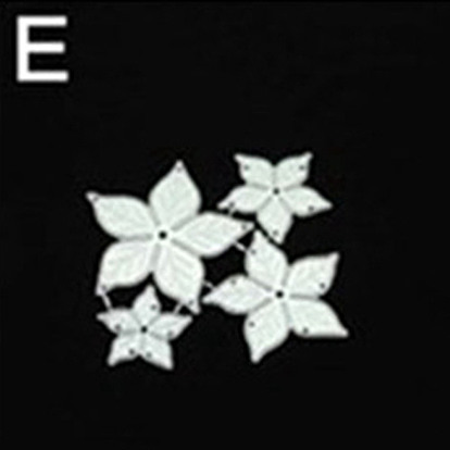 Flower Pattern Carbon Steel Cutting Dies Stencils, for DIY Scrapbooking, Photo Album, Decorative Embossing Paper Card