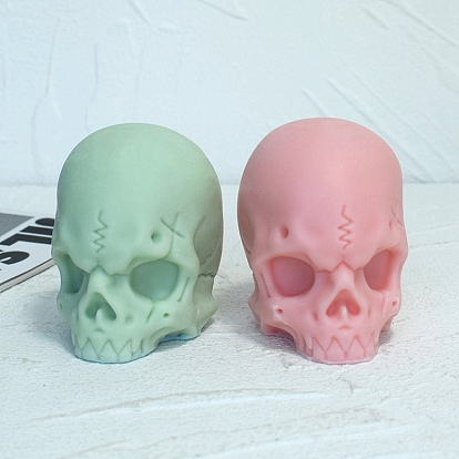 Halloween Skull DIY Food Grade Silicone Candle Molds, Aromatherapy Candle Moulds, Scented Candle Making Molds