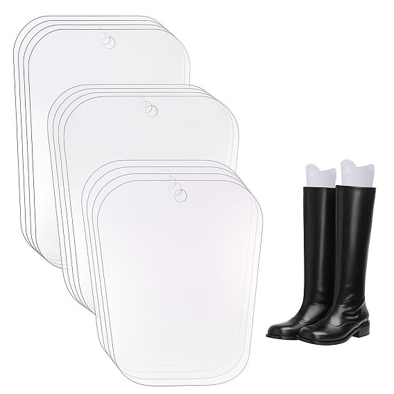 12шт 3 стили pp пластиковые сапоги поддержка, колодка, розничный магазин обувной витрины формирует вставки