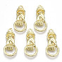 Rack Plating Alloy Pendants, Cadmium Free & Lead Free, Hand with Ring