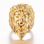 Ионное покрытие (ip) 304 перстни из нержавеющей стали, широкая полоса кольца, лев
