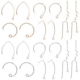 Наборы для изготовления ювелирных изделий своими руками, в том числе латунные крючки для сережек, крючки для сережек и соединители из сплава