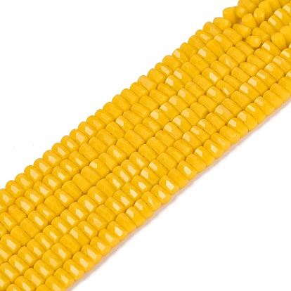 Непрозрачное стекло бисер нитей, формой кости, граненые