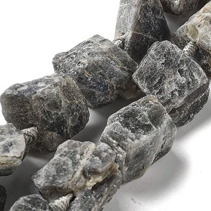 Необработанные необработанные натуральные лабрадоритные бусины, самородки