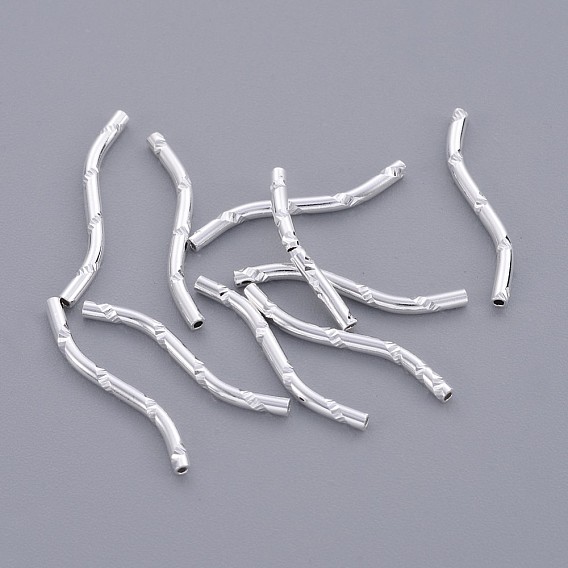 Бисера латунной трубки, изогнутые