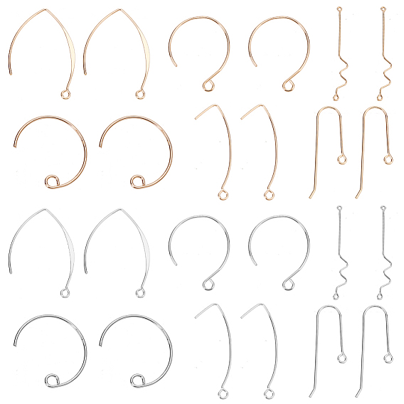 Наборы для изготовления ювелирных изделий своими руками, в том числе латунные крючки для сережек, крючки для сережек и соединители из сплава