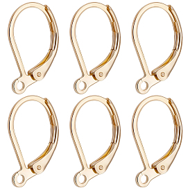 100 piezas 316 l hallazgos para aretes de palanca de acero inoxidable quirúrgico, con bucle