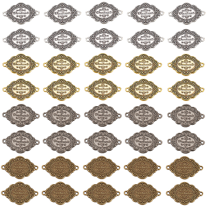 40 шт. 4 цветные подвески из сплава, ромбовидные связи со словом ручной работы