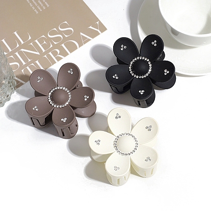 Цветочные пластиковые заколки для волос с когтями, аксессуары для волос для женщин и девочек