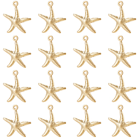 60 шт. 304 подвески из нержавеющей стали, морская звезда / морские звезды