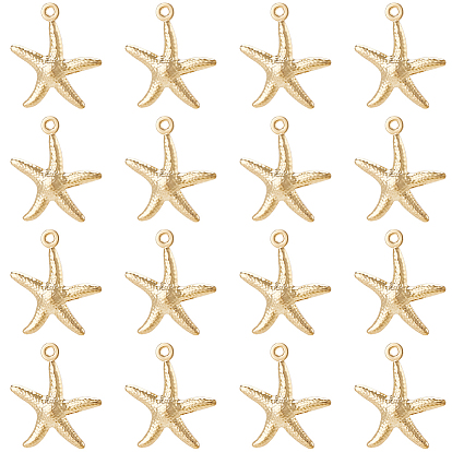 60 шт. 304 подвески из нержавеющей стали, морская звезда / морские звезды