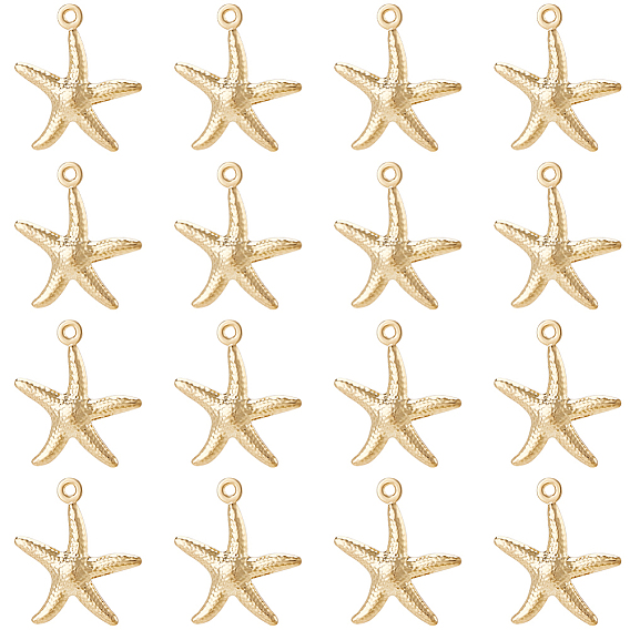 60 шт. 304 подвески из нержавеющей стали, морская звезда / морские звезды