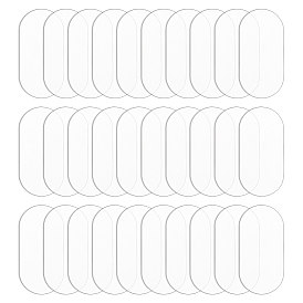 30 прозрачные акриловые подставки для фигурок, овальные