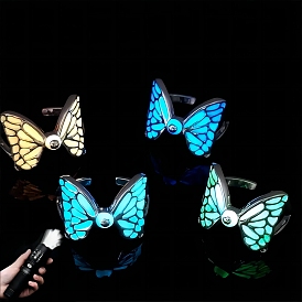 Luminous Alloy Enamel Cuff Rings, Butterfly