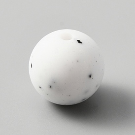 Perles de silicone écologiques de qualité alimentaire, ronde