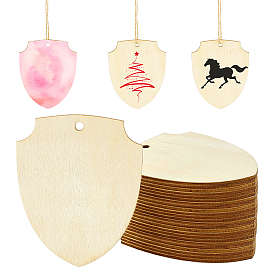 Shield Shape Unfinished Wood Board, Craft Supplies
