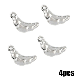 4 шт. 304 подвески из нержавеющей стали, круассановые прелести