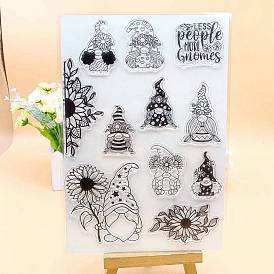 Christmas Gnome Silicone Stamps, for DIY Scrapbooking, Photo Album Decorative, Cards Making, Stamp Sheets