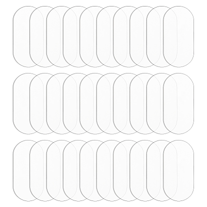 30 прозрачные акриловые подставки для фигурок, овальные