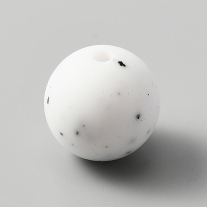 Perles de silicone écologiques de qualité alimentaire, ronde