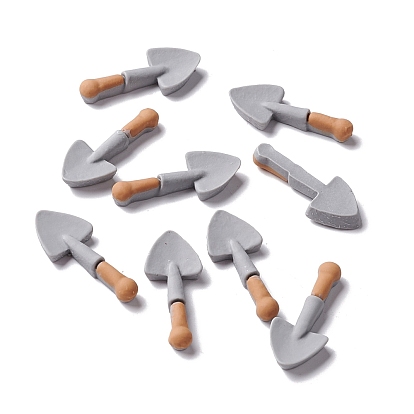 Opaque Resin Cabochons, Miniature Shovel