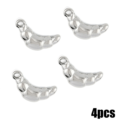 4 шт. 304 подвески из нержавеющей стали, круассановые прелести