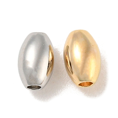 Brass Beads, Cadmium Free & Nickel Free & Lead Free, Oval