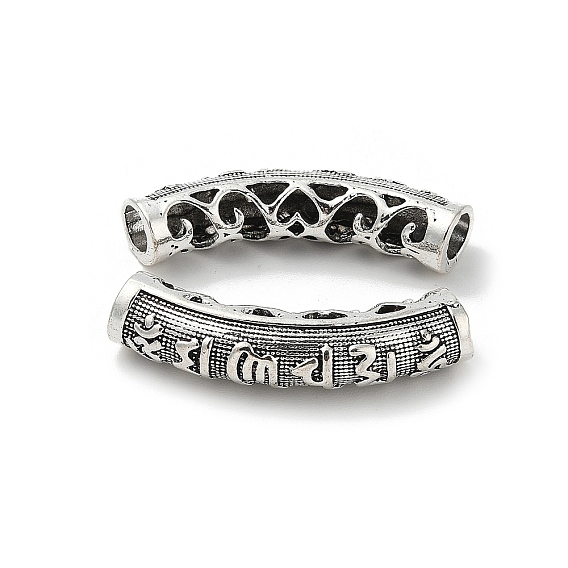 Тибетский стиль конечные сплава шнур шапки, дуга окружности