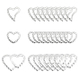 304 Stainless Steel Linking Rings, Heart