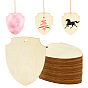 Shield Shape Unfinished Wood Board, Craft Supplies