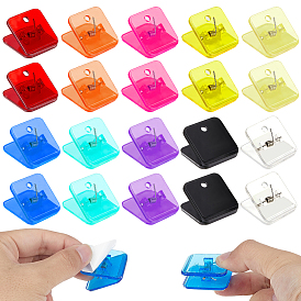20шт. 10 цветные пластиковые скрепки для фотобумаги и рукоделия, квадратный, с двусторонней клейкой основой