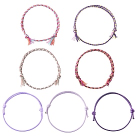 14шт 7 цвета хлопковый шнур браслет набор для мужчин и женщин